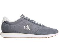 Calvin Klein Herren Runner Sneaker Retro Mix mit Logo, Grau (Night Owl/Off White), 43