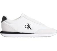 Calvin Klein Herren Runner Sneaker Retro Mix mit Logo, Weiß (Bright White/Black), 44