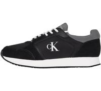 Calvin Klein Herren Runner Sneaker Sock Laceup Elegant, Mehrfarbig (Black/Charcoal Grey/Bright White), 44