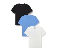 Calvin Klein Herren S/S Crew Neck 3Pk Lv00Nb4185 S/S T-Shirt, Blau (Black W Blue Descent EMB/Blue DESCE), XXL