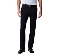 Chinohose CALVIN KLEIN "SLM CTTN STRTCH CHN", Herren, Gr. 34, Länge 34, blau (schwarz sapphire), Web, Obermaterial: 90% Baumwolle, 8% Elastomultiester, 2% Elasthan, unifarben, slim fit lang, Hosen Chi