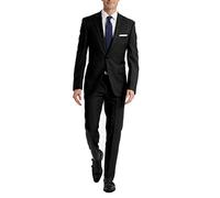 Calvin Klein Herren Slim Fit Kleid Klassische Hose, Schwarz, 40W / 30L