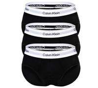 Calvin Klein Herren Slips, 3er Pack - Hip Briefs, Icon Stretch, Logobund L Schwarz