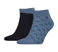 Calvin Klein Legwear Calvin Klein 2P Eduardo All Over Sneaker Sock Jeansblau Gr 43/46 Herren