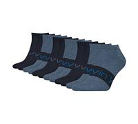 Calvin Klein Herren Sneaker Socken Men's Socks 6 Paar, Farbe:Blau, Größe:39-42, Artikel:-004 denim melange