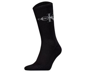 Calvin Klein Herren Socken, 4er Pack - Sock Monogram 4P, Logo, Tennissocken, ECOM 39-42 Schwarz