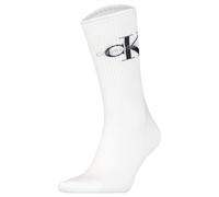 Calvin Klein Herren Socken, 4er Pack - Sock Monogram 4P, Logo, Tennissocken, ECOM 43-46 Weiß