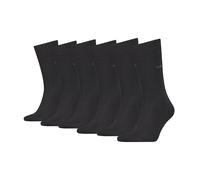 Calvin Klein Herren Socken, 6er Pack - Casual Flat Knit Cotton Carter ECOM, uni Schwarz 39-42