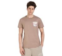 Calvin Klein Herren Soft Box Monogram Tee S/S T-Shirt, Taupe-Grau, XS