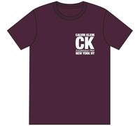 Calvin Klein Herren SS 30s WHSL SP CK Corner Graphic LV04RE819G, Violett, XL, Violett (Berry Glaze), XL