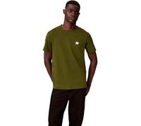 Calvin Klein Herren SS Badge 30S Jersey Classic Tee LV04RC272G Tees, Grün (Mittelalter Wald), S, Grün (Mittelalterwald), S