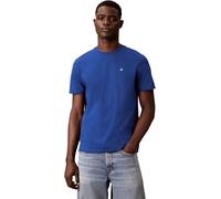 T-Shirt CALVIN KLEIN JEANS "CLASSIC MONOGRAM", Herren, Gr. XL, chase blau, Single Jersey, Obermaterial: 100% Baumwolle, unifarben, regular fit normal, Rundhals, eingesetzt abgesteppte Kante, Shirts T-