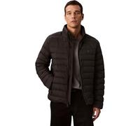 Steppjacke CALVIN KLEIN JEANS "LS NYLN MD WT HDD F", Herren, Gr. M, schwarz, Web, Obermaterial: 100% Polyamid, unifarben, regular fit hüftlang, Rundhals, eingesetzt gerader Abschluss, Jacken, Regular 
