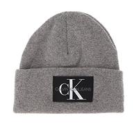 Calvin Klein Herren Strickmütze, Grau (Mercury Grey), Einheitsgröße