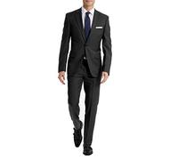 Calvin Klein Herren Suit Pants Business-Anzug Hosen-Set, Massive Holzkohle, 28
