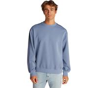 Calvin Klein Herren Sweatshirt Logo Tape Crew Neck Relaxed Fit, Blau (Tempest), XXL