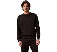 Calvin Klein Herren Sweatshirt mit Rundhalsausschnitt, Schwarz (Black), XL