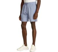 Calvin Klein Herren Sweatshorts Logo Tape Relaxed Fit, Blau (Tempest), M