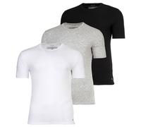 Calvin Klein Herren T-Shirt, 3er Pack - Icon Stretch, Rundhals, Mikrofaser Schwarz/Weiß/Grau / 2XL XXL Mehrfarbig