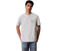 Calvin Klein Herren T-Shirt Kurzarm April Graphic mit Rundhalsausschnitt, Grün (Pale Meadow), L