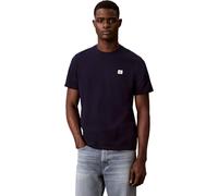 Calvin Klein Herren T-Shirt Kurzarm Badge Jersey Classic Tee aus Baumwolle, Blau (Maritime Blue), XL