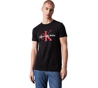 Calvin Klein Herren T-Shirt Kurzarm Core Monologo Slim Fit