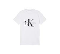 Calvin Klein Herren T-Shirt Kurzarm Core Monologo Slim Fit, Weiß (Bright White), 3XL