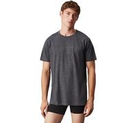 Calvin Klein S/S CREW NECK Schlafshirt für Herren, dunkelgrau, größe XL