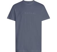 Calvin Klein Herren T-Shirt Kurzarm Crew Neck Rundhalsausschnitt, Grau (Turbulence), L