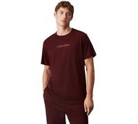 Calvin Klein Herren T-Shirt Kurzarm Crew Neck Rundhalsausschnitt, Truffle Brown (Rot), XL