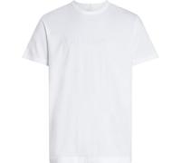 Calvin Klein Herren T-Shirt Kurzarm Crew Neck Rundhalsausschnitt, Weiß (Classic White), L