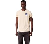 Calvin Klein Herren T-Shirt Kurzarm Gradient Monogram Logo aus Baumwolle, Gelb (Sunlight), M