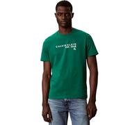 Calvin Klein Herren T-Shirt Kurzarm Graphic mit Rundhalsausschnitt, Grün (Enchanted Forest), S