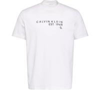 Calvin Klein Mens Ss 30S EU Wholesale Graphic Tee LV04RF800G Graphic Tees, White, S