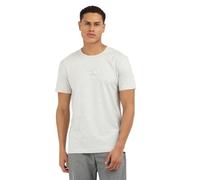 Calvin Klein Herren T-Shirt Kurzarm Monologo Rundhalsausschnitt, Ivory Grey Heather (Grau), 3XL