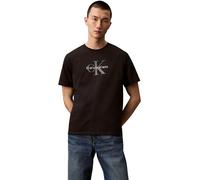 T-Shirt CALVIN KLEIN JEANS "SS Hero Monologo Tee 20s", Herren, Gr. XL, schwarz, Web, Obermaterial: 100% Baumwolle, unifarben, regular fit normal, Rundhals, eingesetzt abgesteppte Kante, Shirts T-Shirt