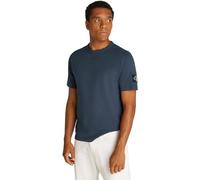 Calvin Klein Herren T-Shirt Kurzarm Regular Tee mit Logo-Badge