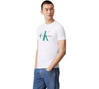 Calvin Klein Herren T-Shirt Kurzarm Rundhalsausschnitt, Weiß (Bright White), XXS