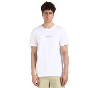 Calvin Klein Herren T-Shirts Kurzarm Minimal Logo Tee Rundhalsausschnitt, Weiß (Bright White), XS