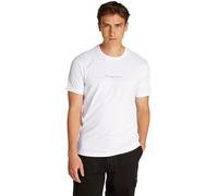 Calvin Klein Herren T-Shirts Kurzarm Minimal Logo Tee Rundhalsausschnitt, Weiß (Bright White), XXL