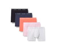 Calvin Klein Herren Trunk 5PK 000NB2877A Trunk, Mehrfarbig (Schwarz/Schneeheizung/Coral Pop/Ink/PO), XL, Mehrfarbig (Schwarz/Schnee-Heidekraut/Korallen-Pop/Ink/Po), XL