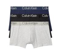 Calvin Klein Herren Ultra Soft Modern Modal 3er-Pack Trunk, Schwarz, Blue Shadow, Grey Heather, Medium
