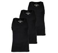 Calvin Klein Herren 3er Pack Tank Tops mit Rundhalsausschnitt, Schwarz (Black, Black, Black), XS