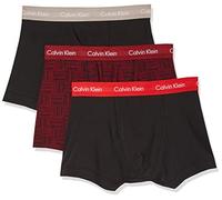 Calvin Klein Herren Urlaub Boxershorts, Black/Check Marker Logo_Black/ BLK, L (3er Pack)