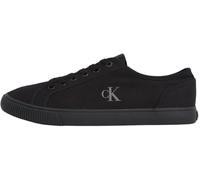 Calvin Klein Herren Vulcanized Sneaker Canvas Low Top, Schwarz (Triple Black), 43