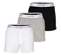 Calvin Klein Herren Web-Boxershorts, 3er Pack - Woven Boxers, Boxer Slim, Icon Stretch, Logobund XL Mehrfarbig