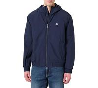 Blouson CALVIN KLEIN JEANS, Herren, Gr. L, schwarz sapphire, Web, Obermaterial: 100% Polyester, unifarben, regular fit hüftlang, hoch geschlossener Ausschnitt, eingesetzt elastischer Bund, Jacken Blou