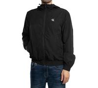 Calvin Klein Herren Windbreaker Jacke Nylon Hooded Leicht, Schwarz (Ck Black), M