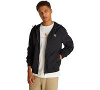 Calvin Klein Herren Windbreaker Jacke Nylon Hooded Leicht, Schwarz (Ck Black), S