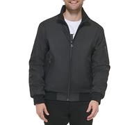 Calvin Klein Herren Wintermäntel-Sherpa-gefütterte Softshelljacke mit Kapuze, Schwarz (Jet Black), S